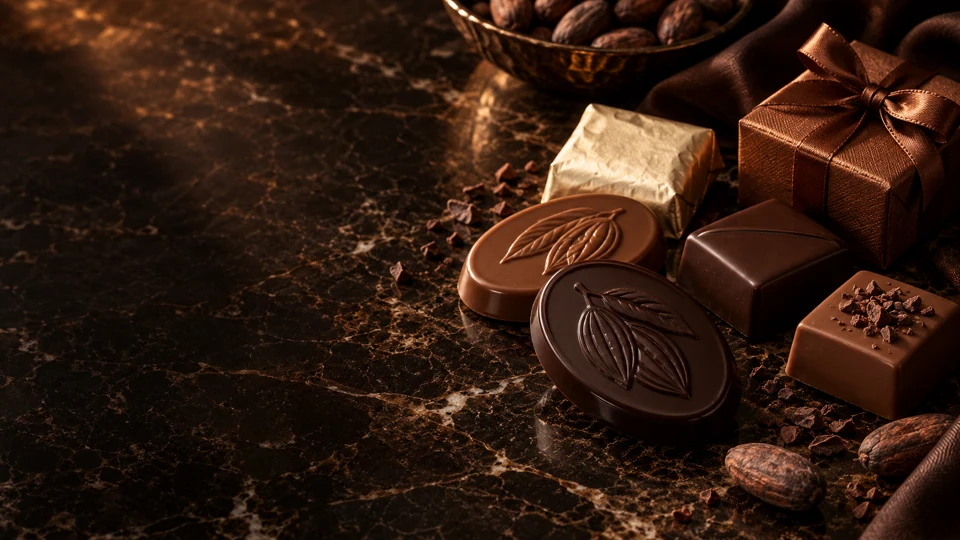 Personalised chocolates in use